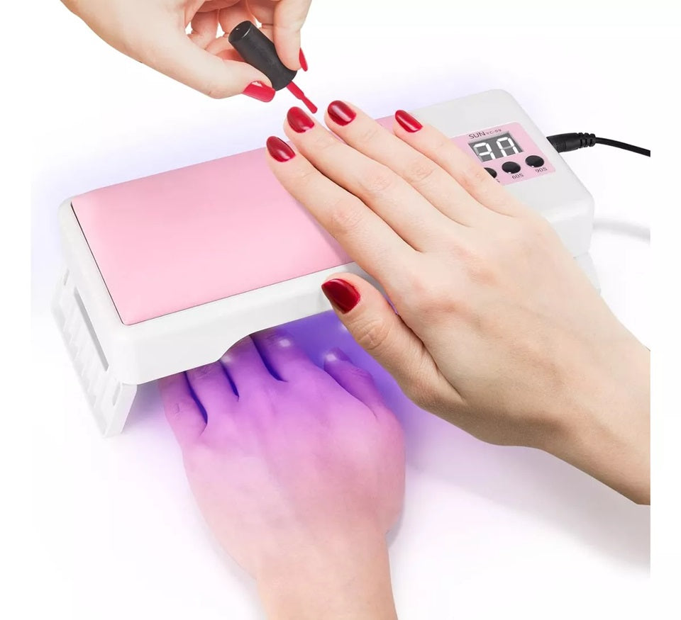 Lampara led uv uñas Manicure Almohada