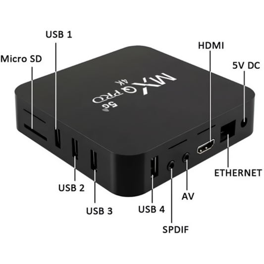 TV BOX MXQPRO 4K Andriod 5G