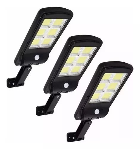 3 Focos Solar Exterior Led Lampara Sens