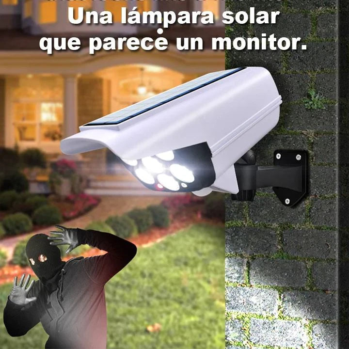 Camara Seguridad Solar Falsa Sensor Movi